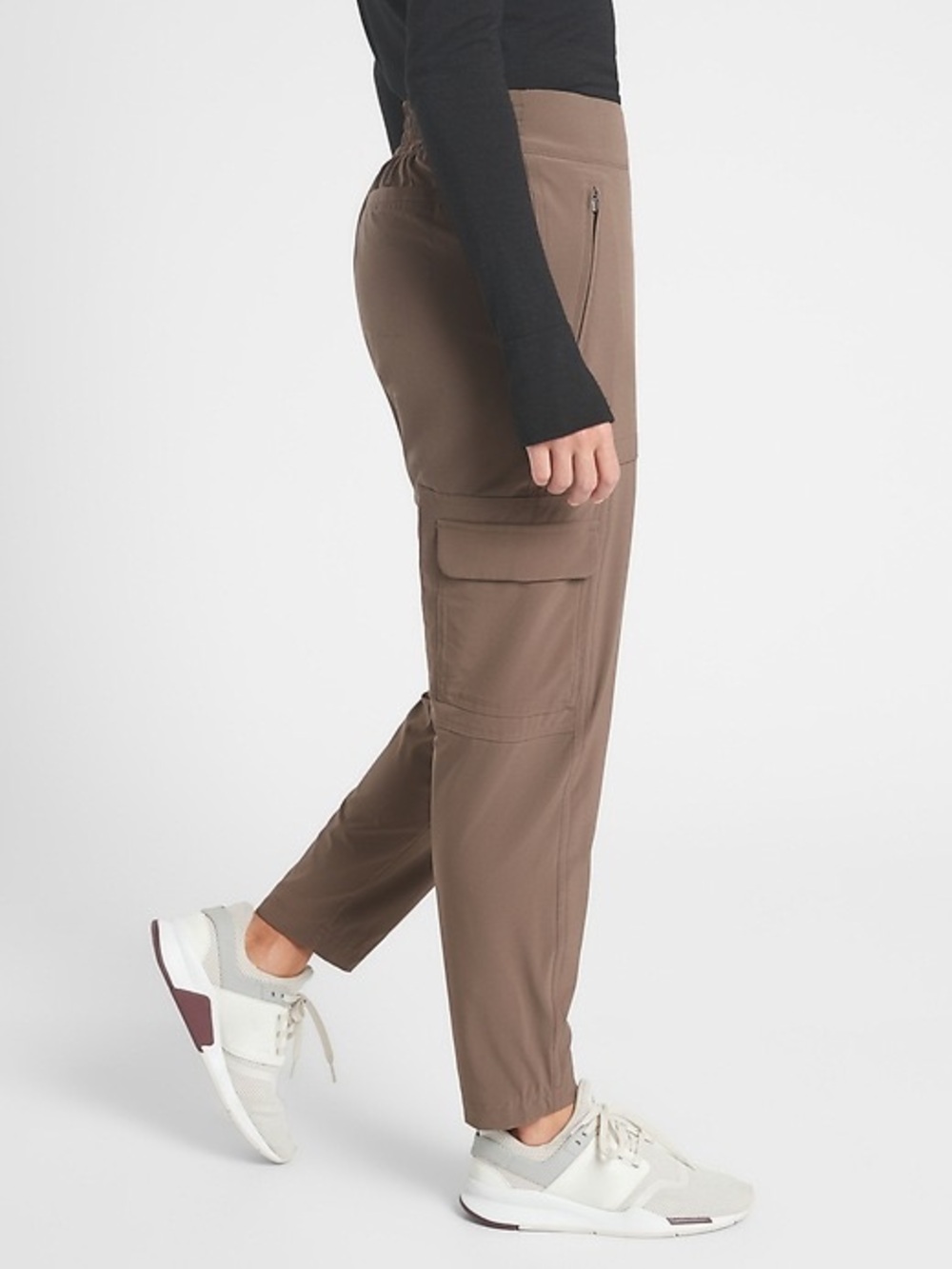 Athleta Chelsea Cargo Lined Pants Brown Women’s - Picture 2 of 11